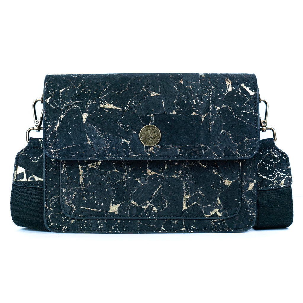 Bolso bandolera estructurado de corcho natural para mujer BDCS-BAG-2309