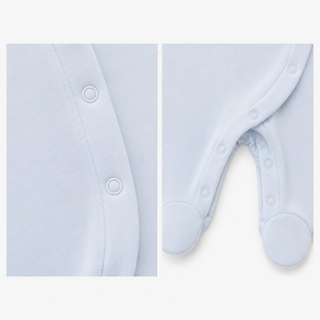 Babygrow Azul Bebé em Algodão com Gola