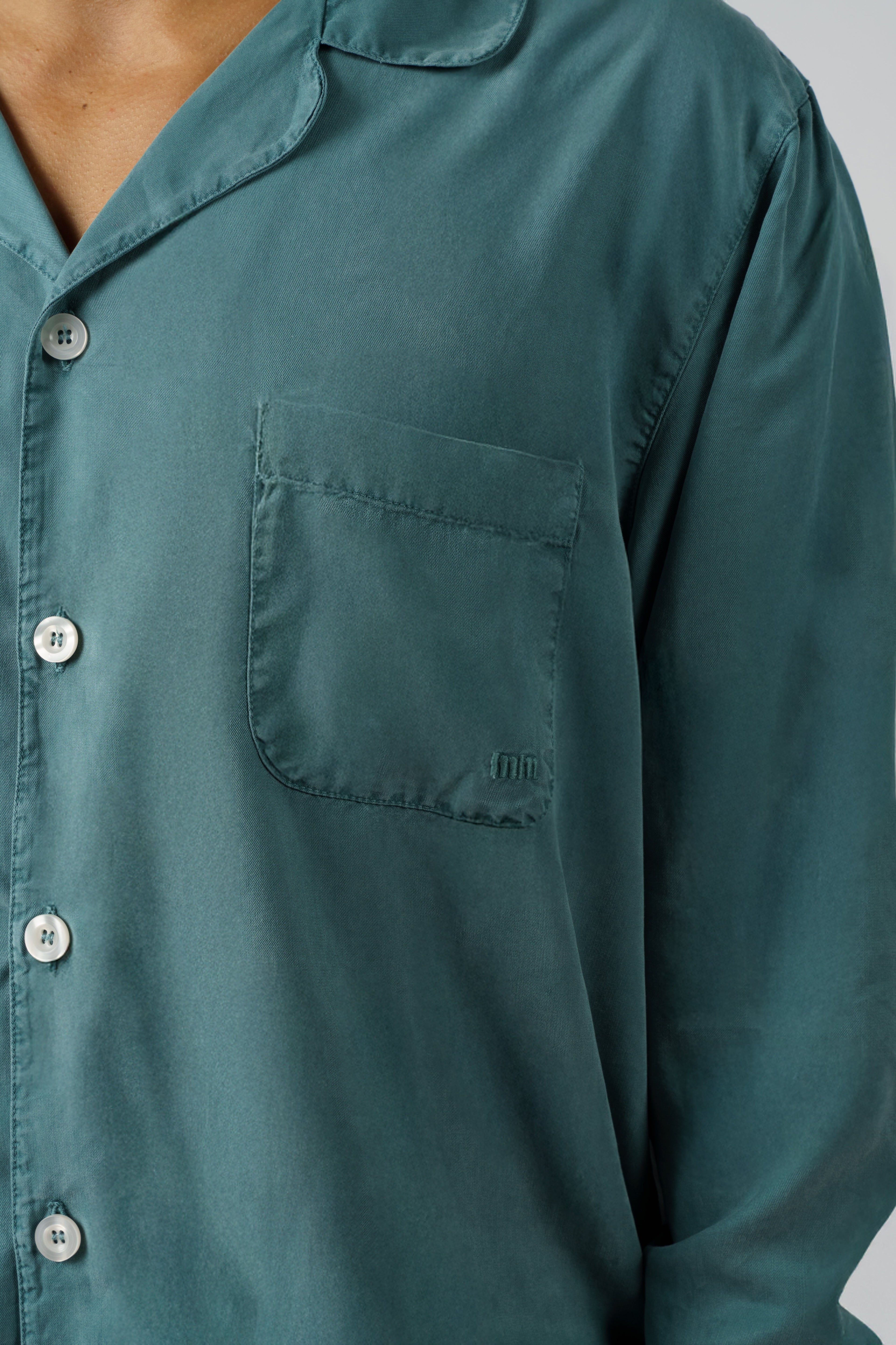 Camisa de manga larga - Verde oscuro