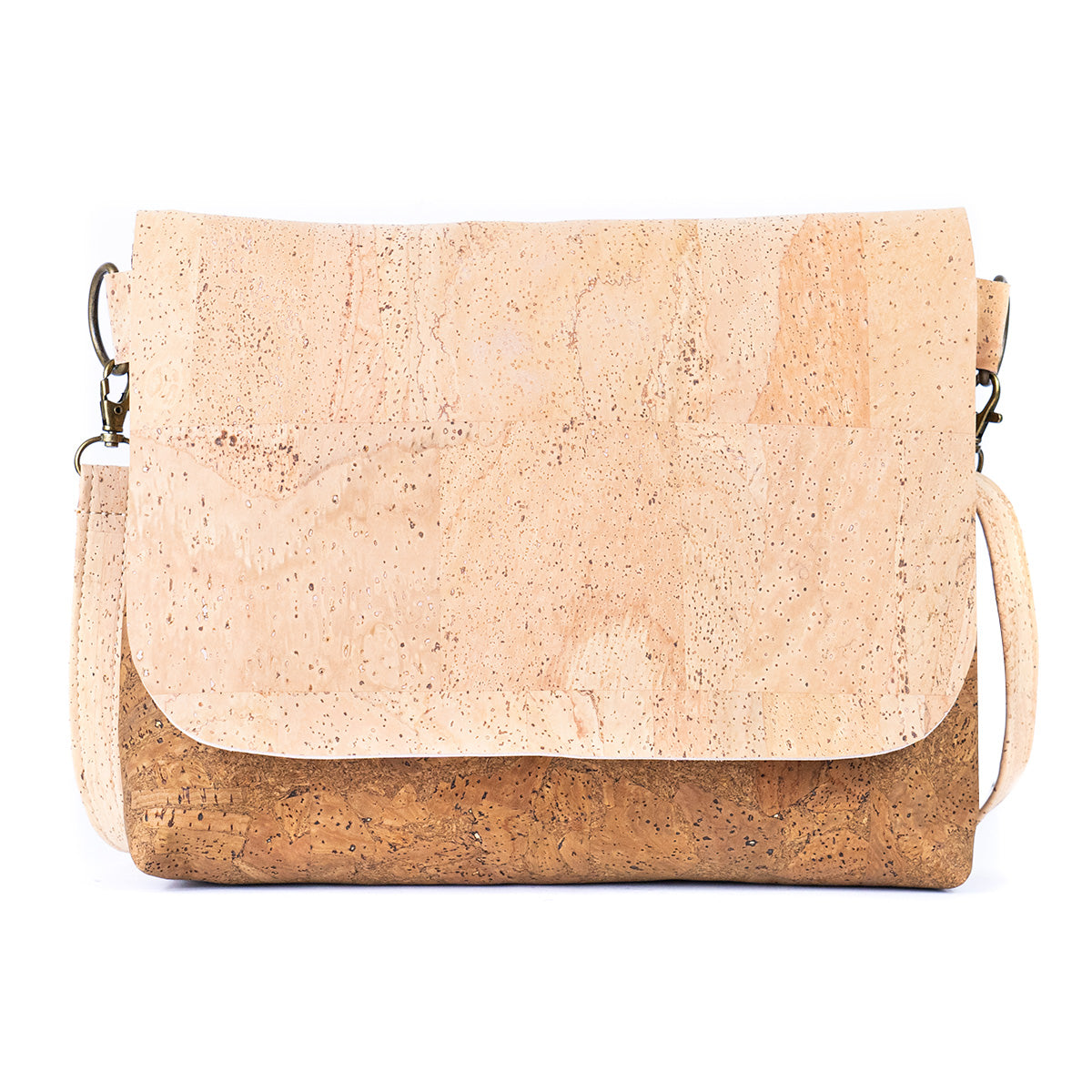 Cork Crossbody Shoulder Bag – Vegan Cork Purse with Zipper Closure | BGBP-115
