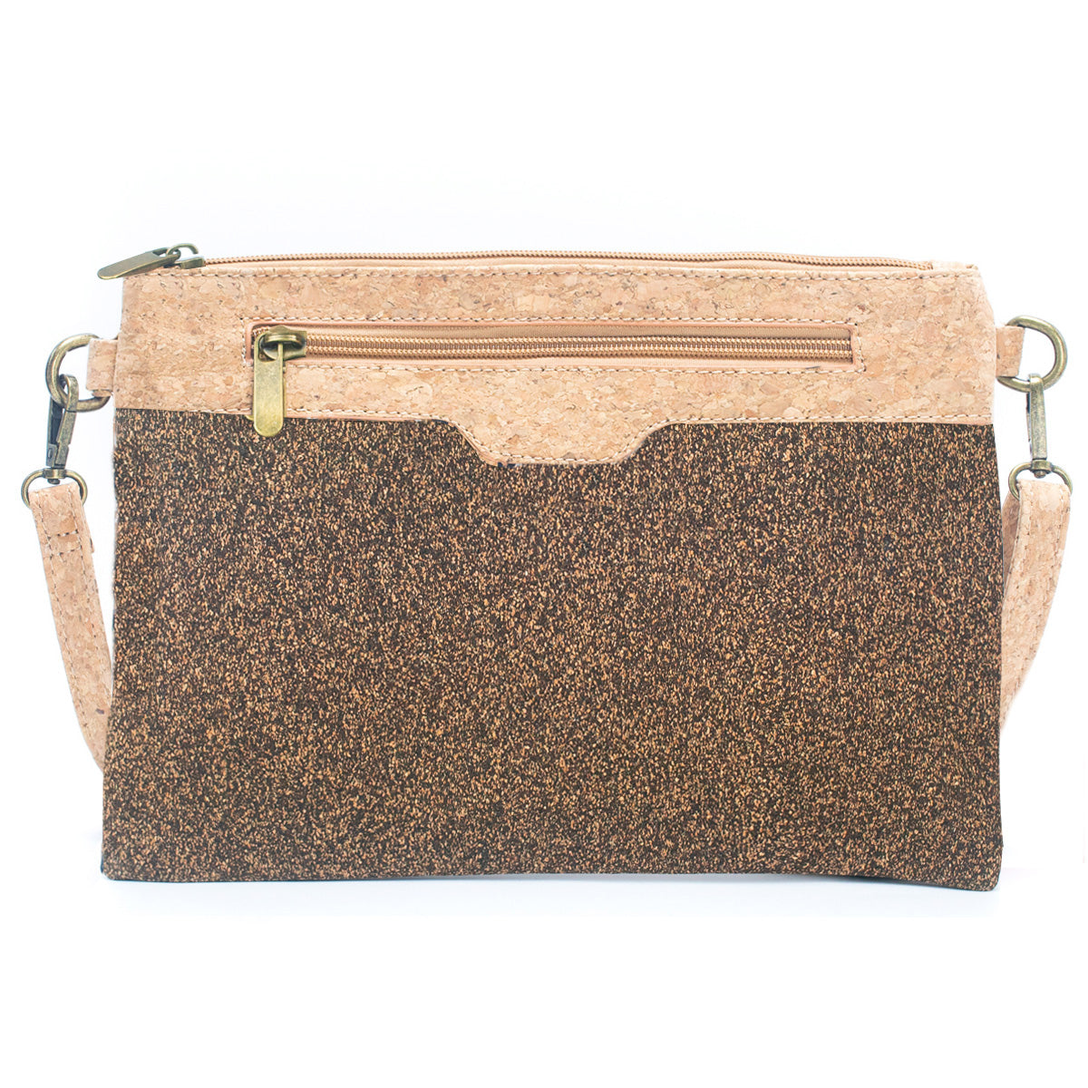 Natural Cork with Coffee Bean Fusion: Women's Crossbody Bag and Clutch Design BAG-2290