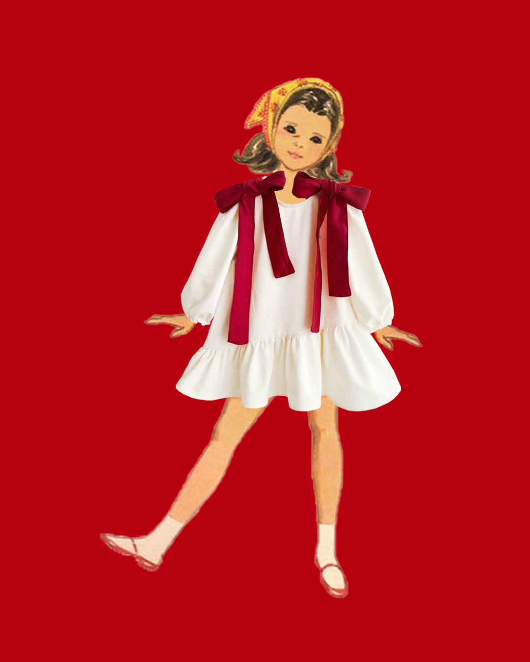 Vestido | Juliette lazos rojos