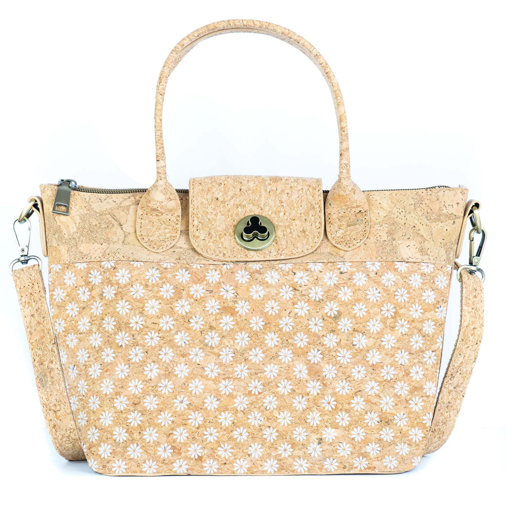 Korkhandtasche – Fliesen- und Blumenmuster BAGD-611