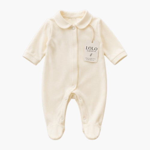 Babygrow Branco Pérola com Gola