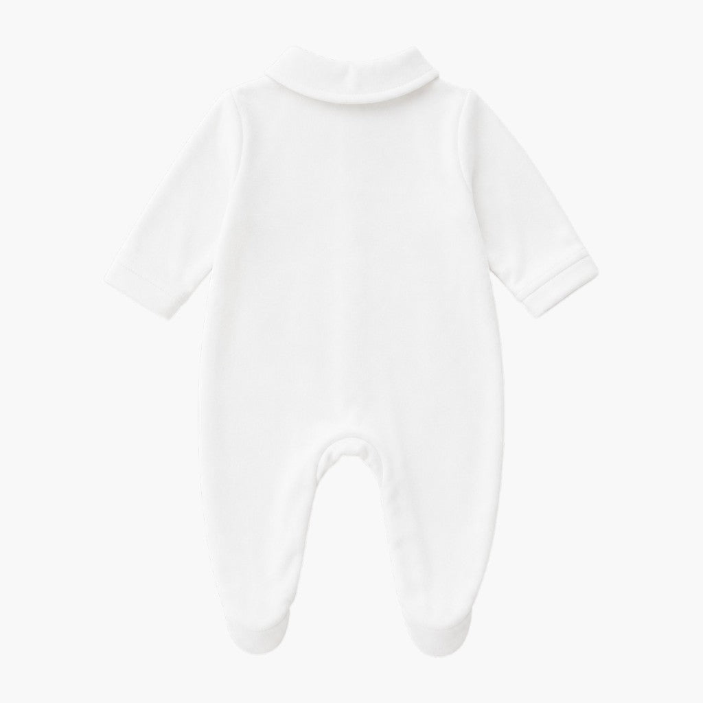Babygrow Branco em Algodão com Gola