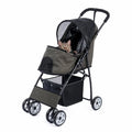 Faltbarer Haustier-Kinderwagen – 4-Rad Hunde- & Katzenbuggy mit Ablagekorb (kleine und mittelgroße Haustiere)