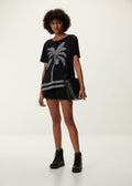 BEDRUCKTE BLUSE MIT PALMENMUSTER