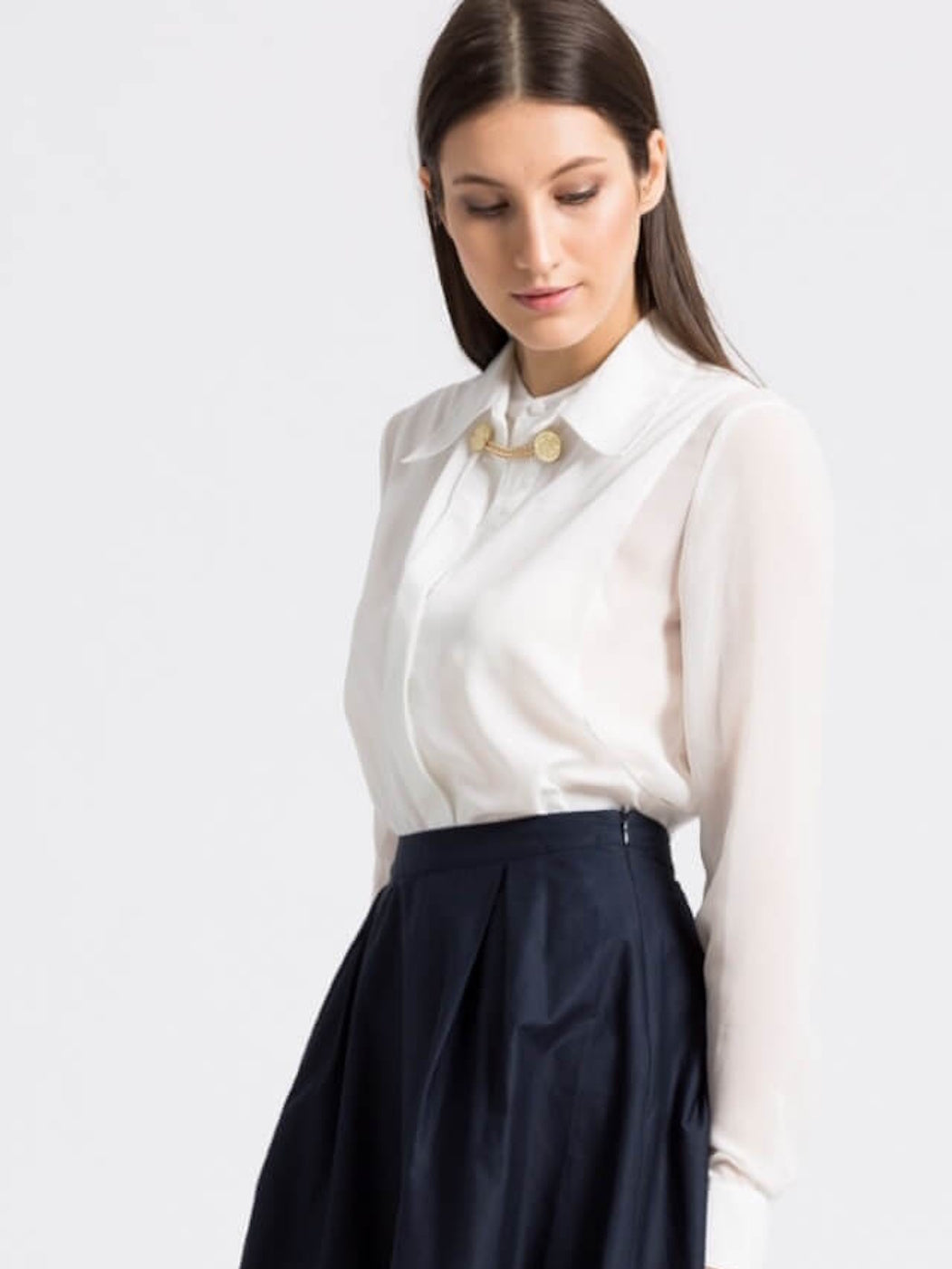 BLUSE GOLDENE KETTE