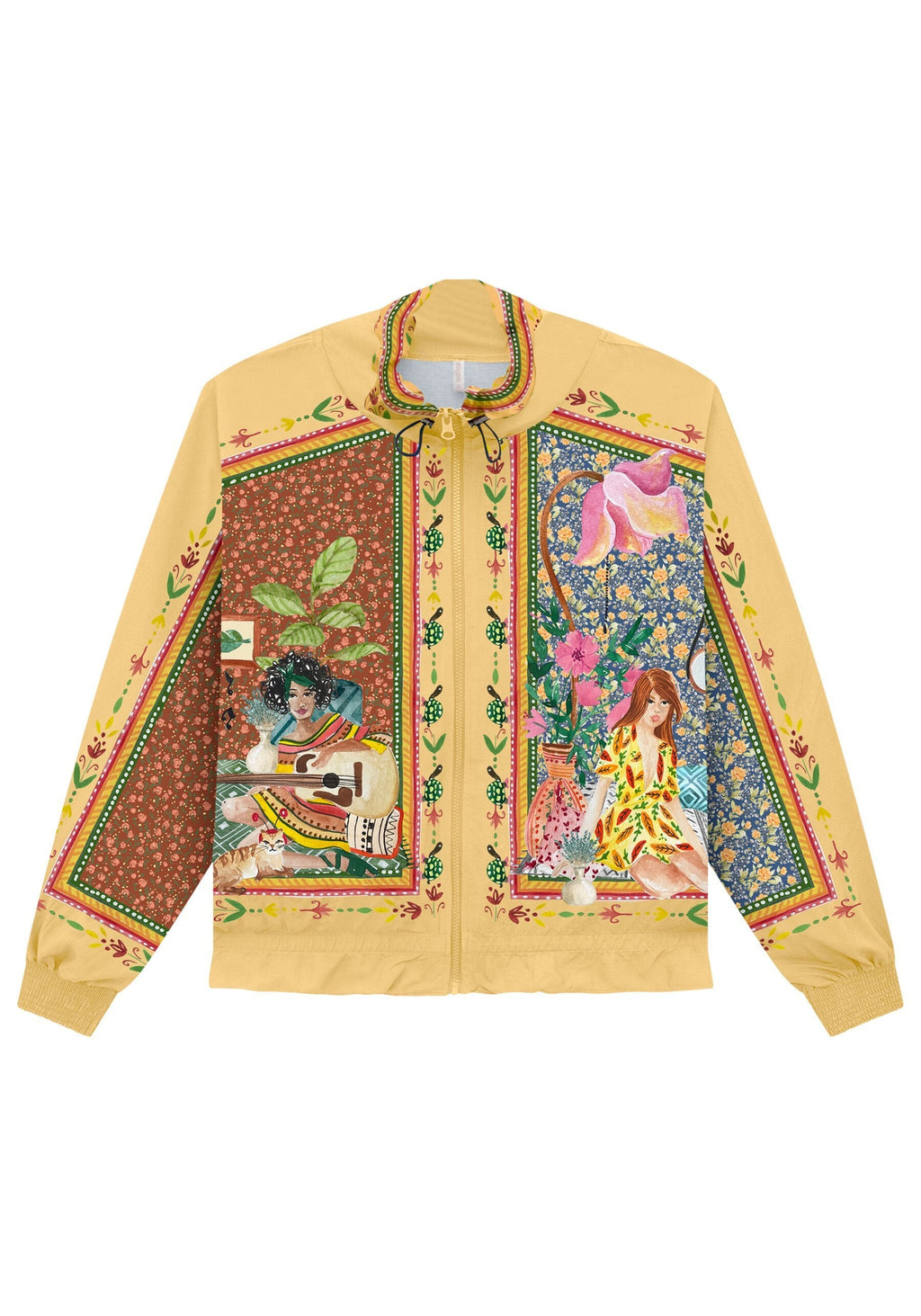 CHAQUETA OVERSIZED ESTAMPADA