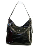 SCHULTERTASCHE MIT SCHWARZER KETTE