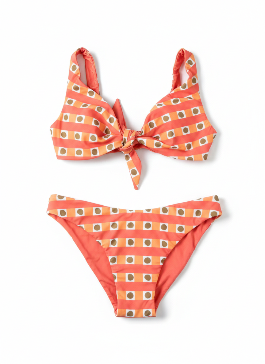 Bikini réversible MYKONOS nœud devant