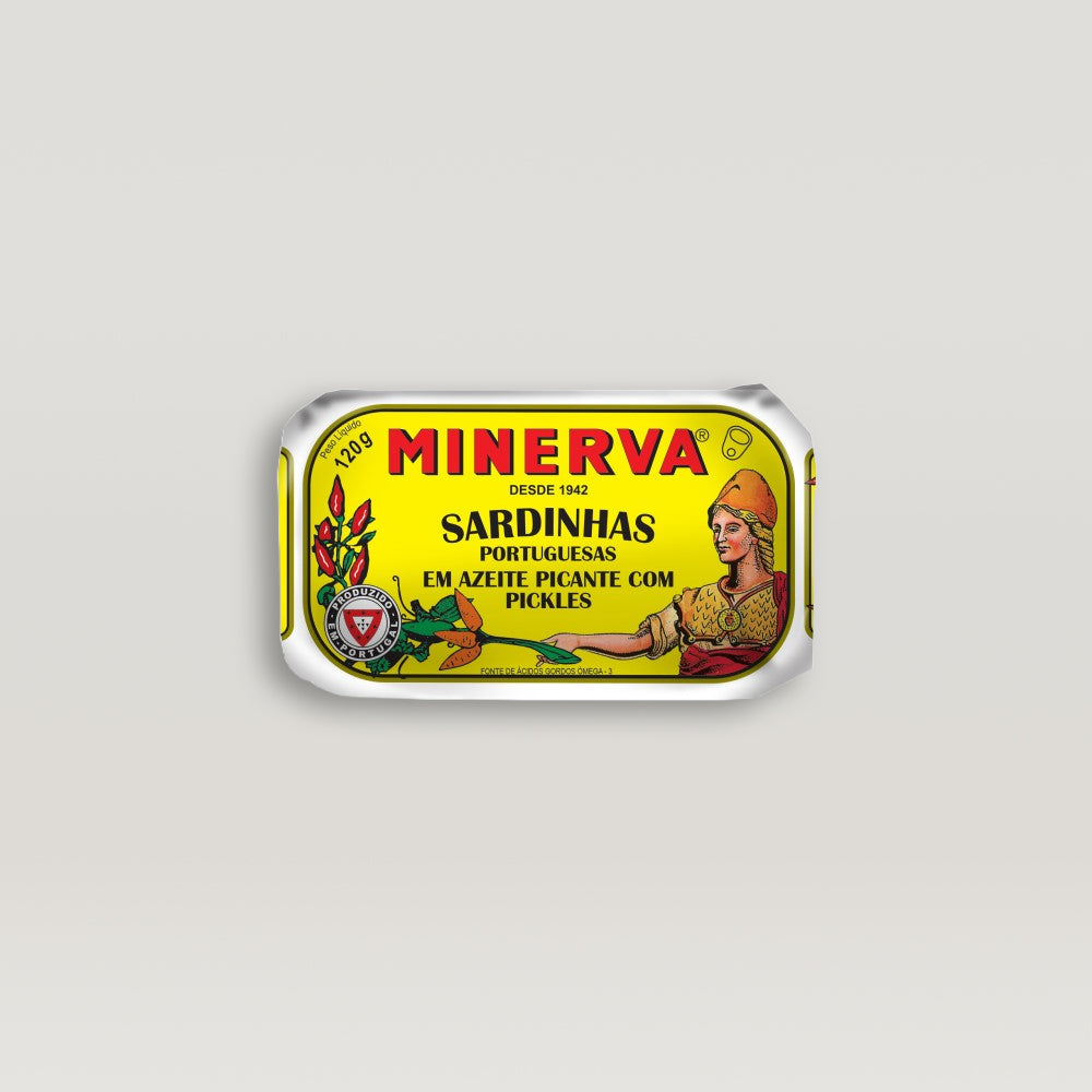 Sardinas en Aceite de Oliva Especiado con Encurtidos