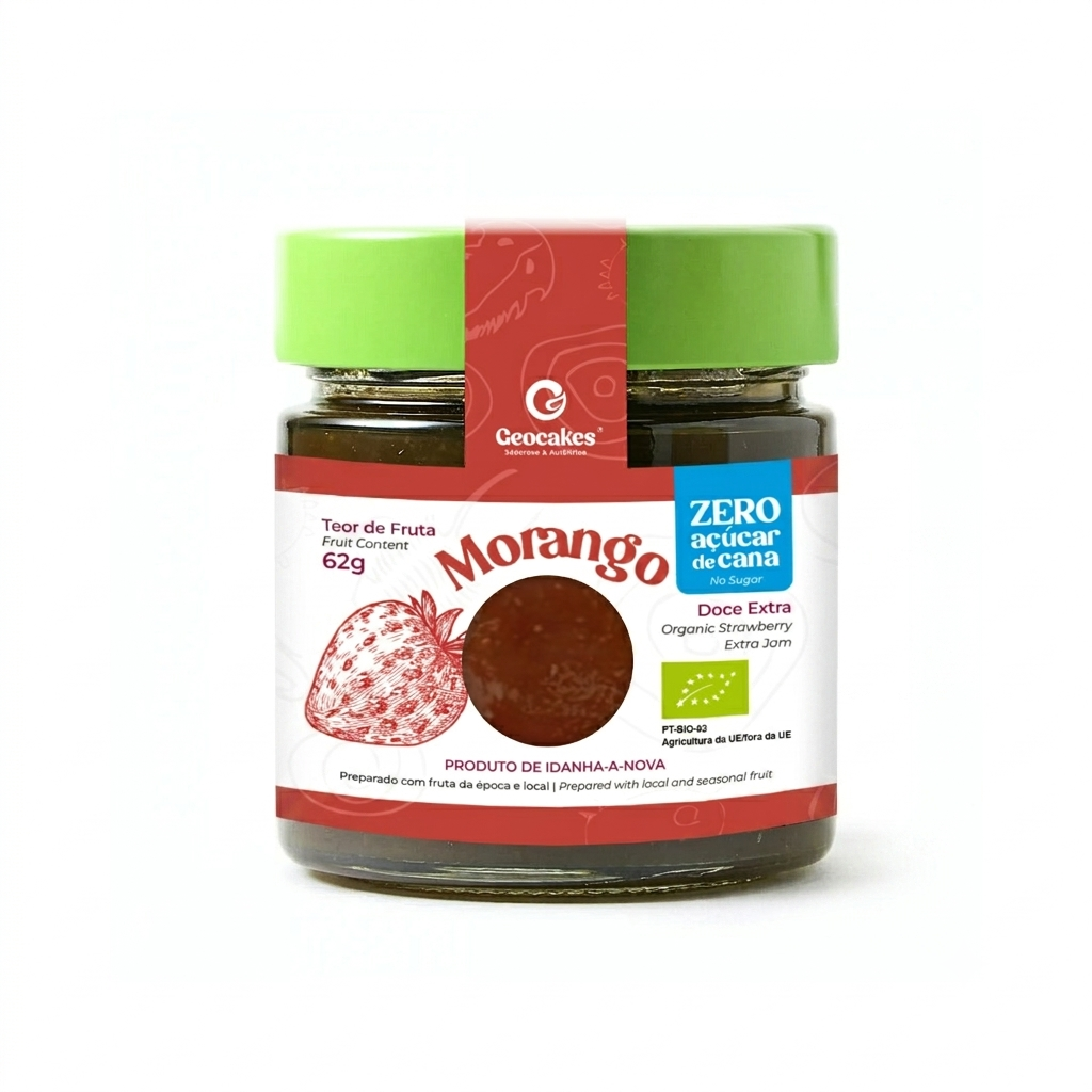 Doce Extra de Morango Biológico, Sem Açúcar