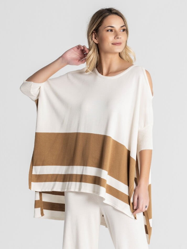 GERINGELTES TUNIKAKLEID MIT CUT-OUT-SCHULTERN RUGA 3051