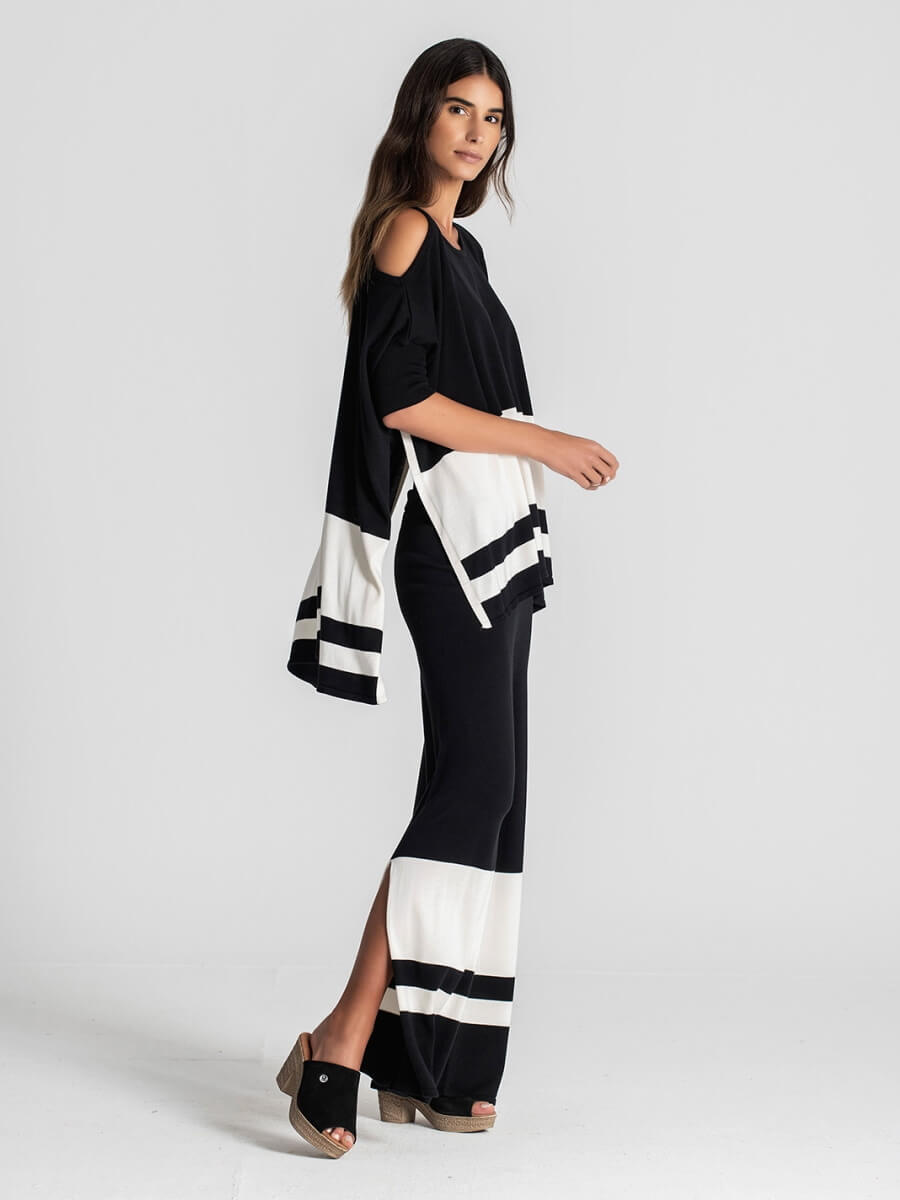 GERINGELTES TUNIKAKLEID MIT CUT-OUT-SCHULTERN RUGA 3051