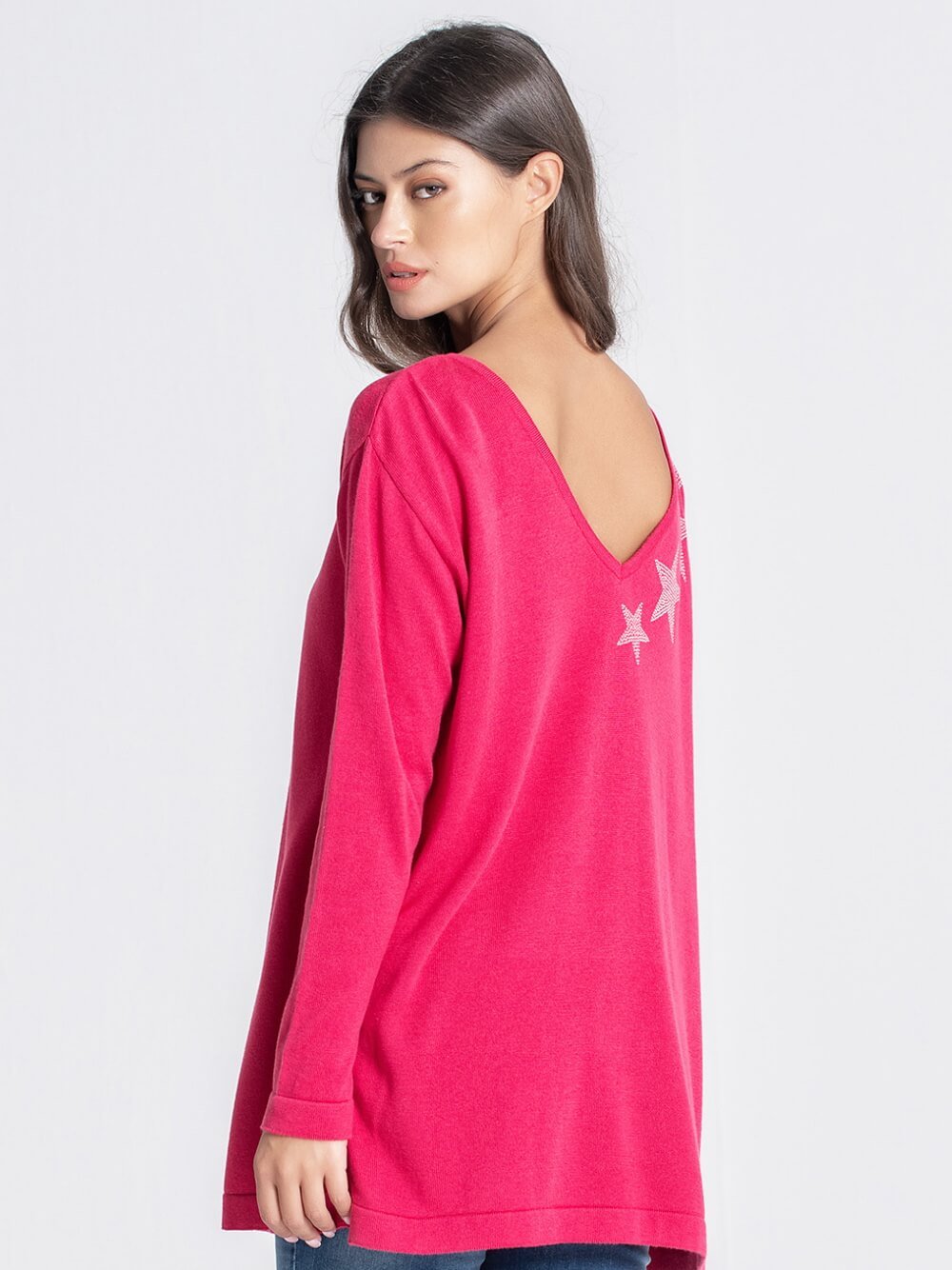 WENDBARES SHIRT MIT STERNEN