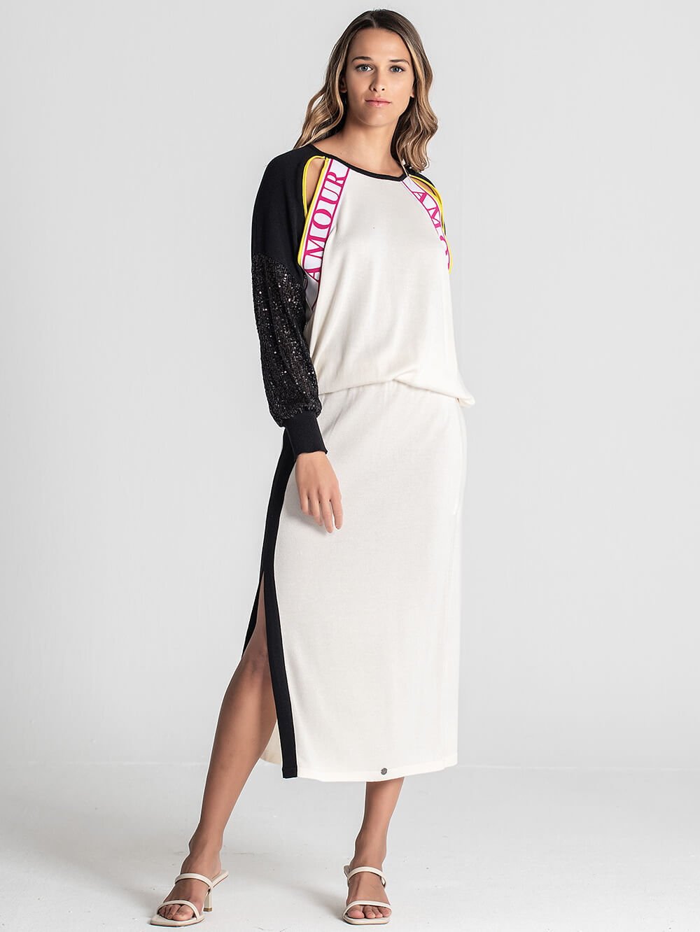 CAMISOLA AMOUR MIT PAILLETTEN