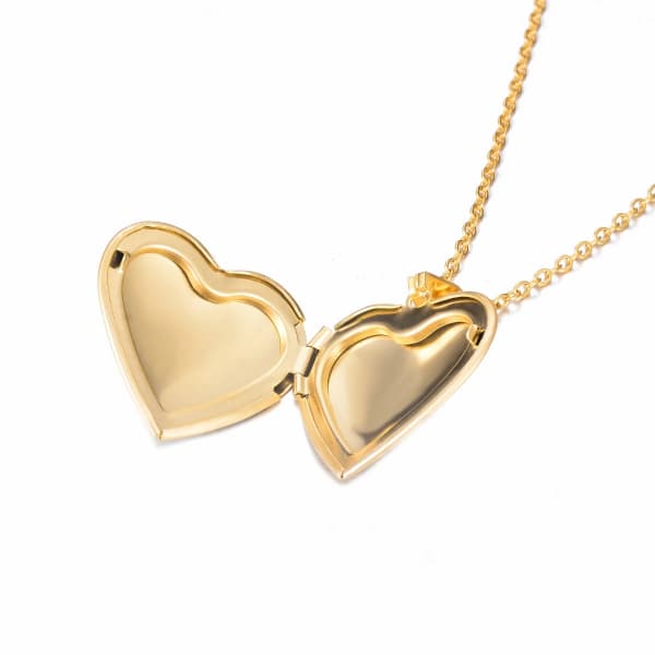 Personalized Pet Memorial Heart Necklace – Custom Engraved Photo Locket for Dog & Cat Lovers