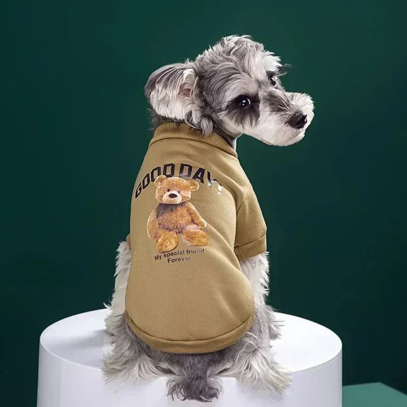 Niedlicher Bärenpullover für Haustiere | Warmer Pullover für kleine und mittelgroße Hunde und Katzen | Winter-Chihuahua-Outfit