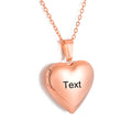 Personalized Pet Memorial Heart Necklace – Custom Engraved Photo Locket for Dog & Cat Lovers