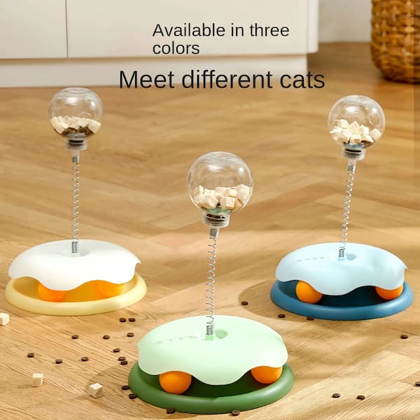 Interaktives Leckerli-Spielzeug für Katzen und Hunde – Puzzle-Ball für langsame Fütterung zur geistigen Stimulation