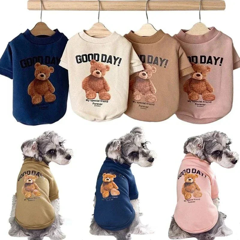 Niedlicher Bärenpullover für Haustiere | Warmer Pullover für kleine und mittelgroße Hunde und Katzen | Winter-Chihuahua-Outfit