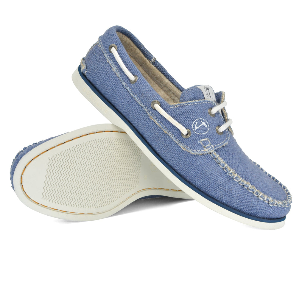Zapatos náuticos de cáñamo vegano para hombre Fidden