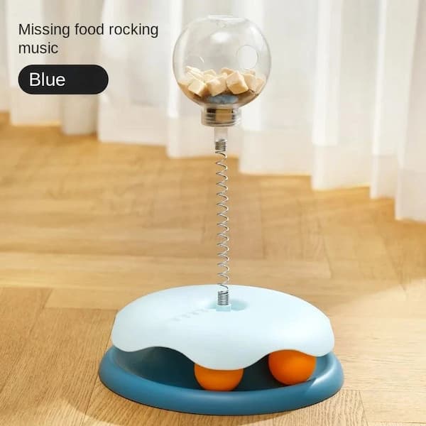 Interaktives Leckerli-Spielzeug für Katzen und Hunde – Puzzle-Ball für langsame Fütterung zur geistigen Stimulation
