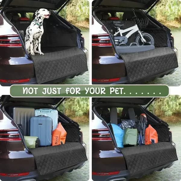 Waterproof Dog Car Seat Hammock – Rear Seat Pet Protector Mat with Non-Slip Backing