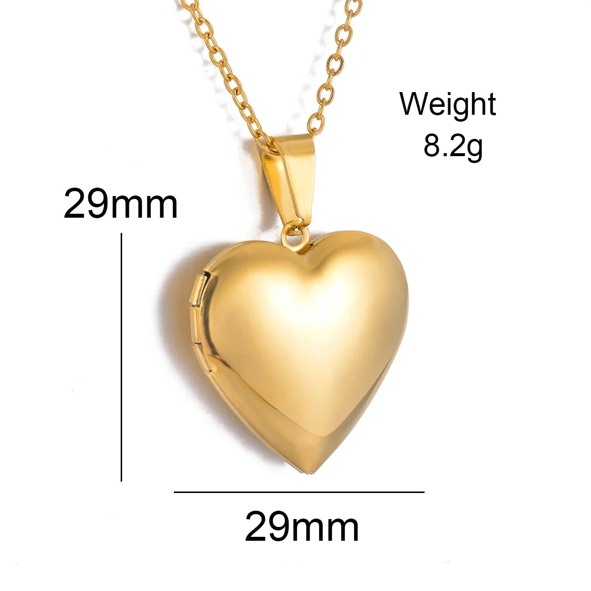 Personalized Pet Memorial Heart Necklace – Custom Engraved Photo Locket for Dog & Cat Lovers