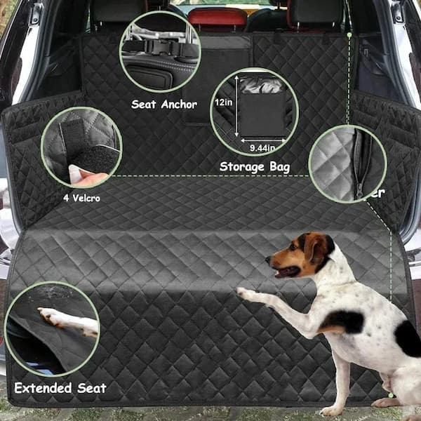 Waterproof Dog Car Seat Hammock – Rear Seat Pet Protector Mat with Non-Slip Backing