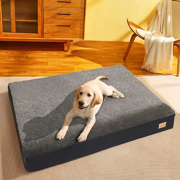 Orthopädisches Hundebett – Dickes, bequemes Kissen, waschbarer Bezug & Gelenkentlastung für ältere Hunde