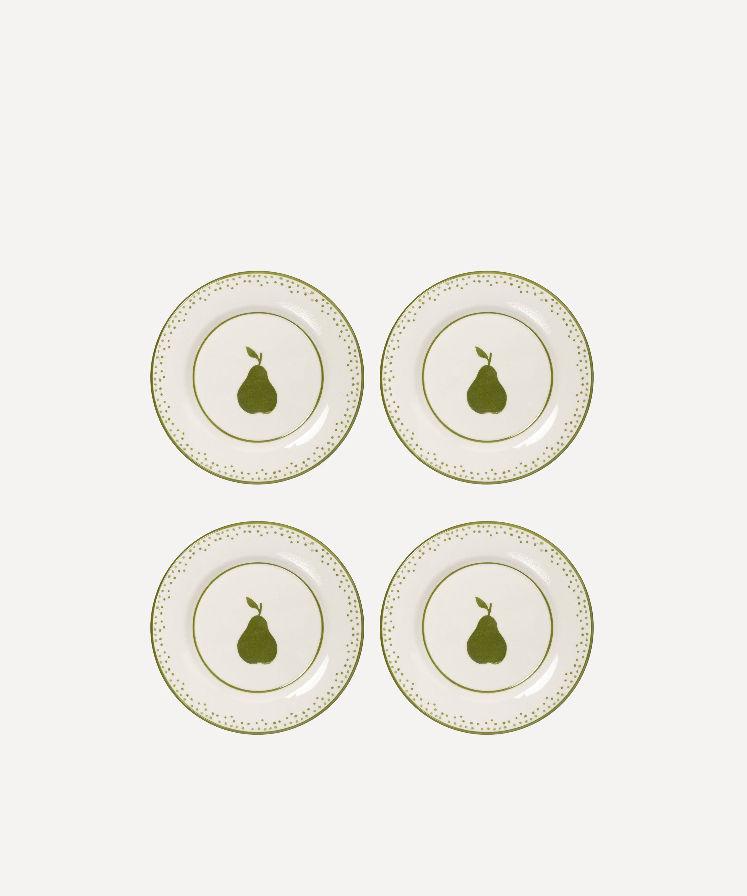 Pera Hand-Painted Salad Plate - Set of 4