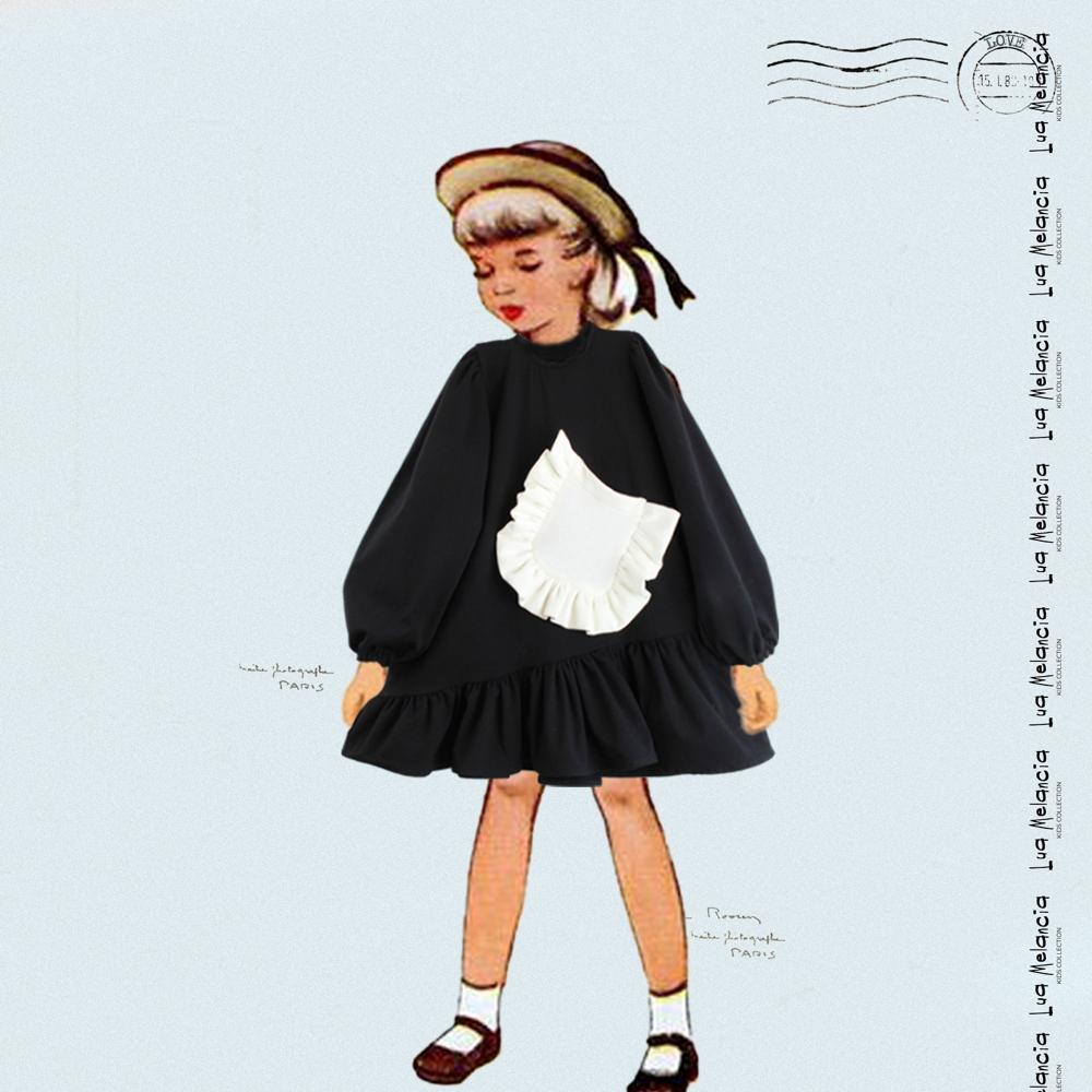 Vestido | Juliette negro bolsillo
