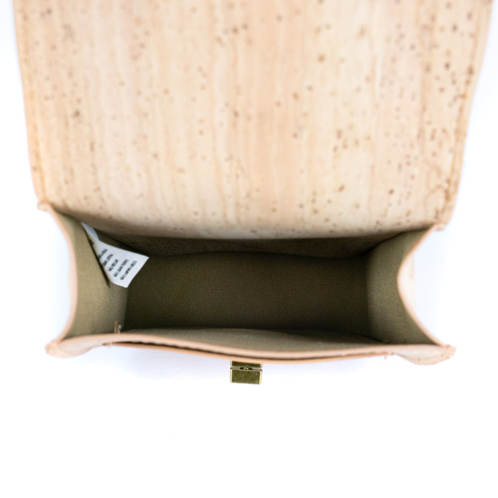 Bolso cruzado para teléfono de corcho – Corcho natural y negro BAG-2360