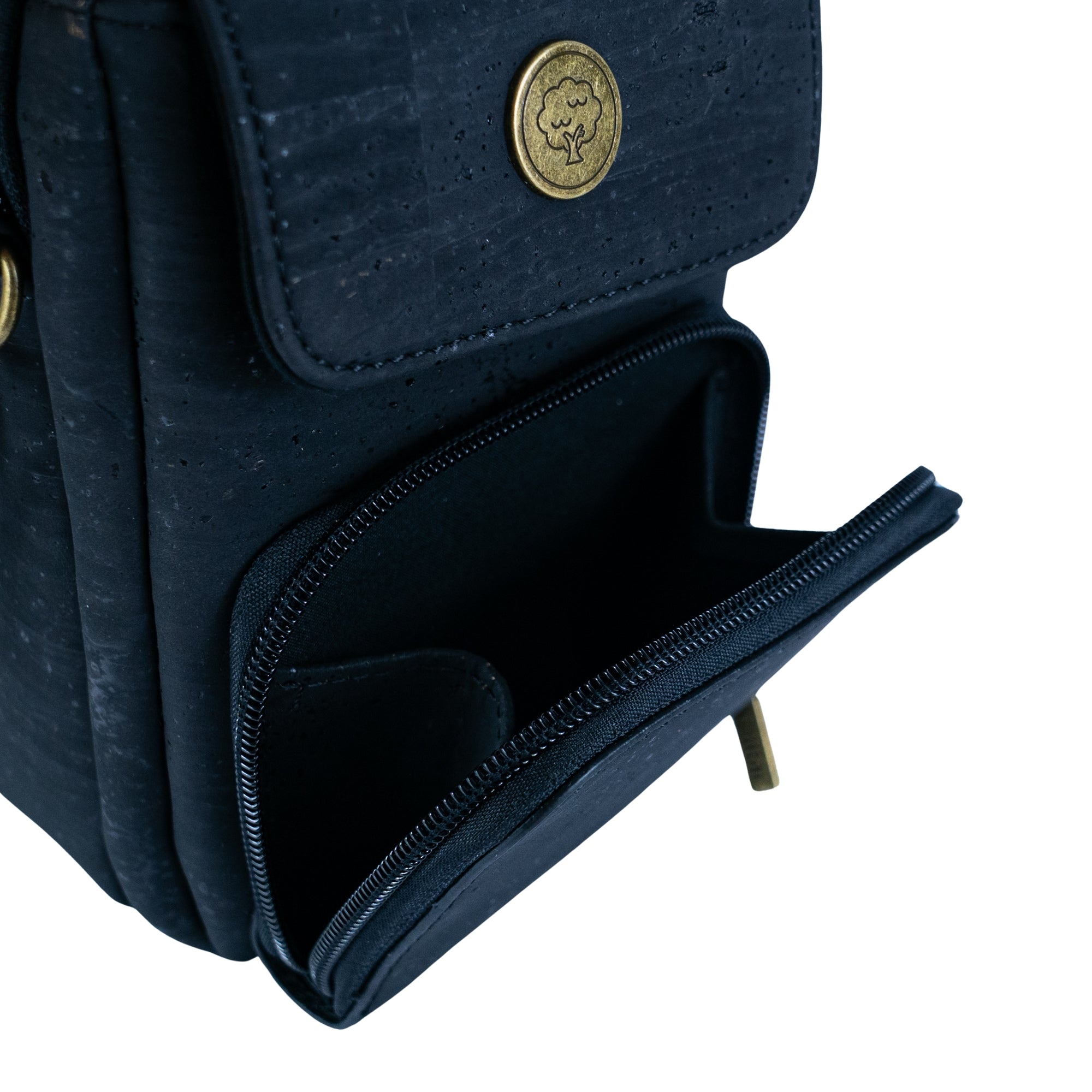 Cork Crossbody Phone Bag – Lightweight Vegan Sling Purse with Multi-Pockets BAG-2364
