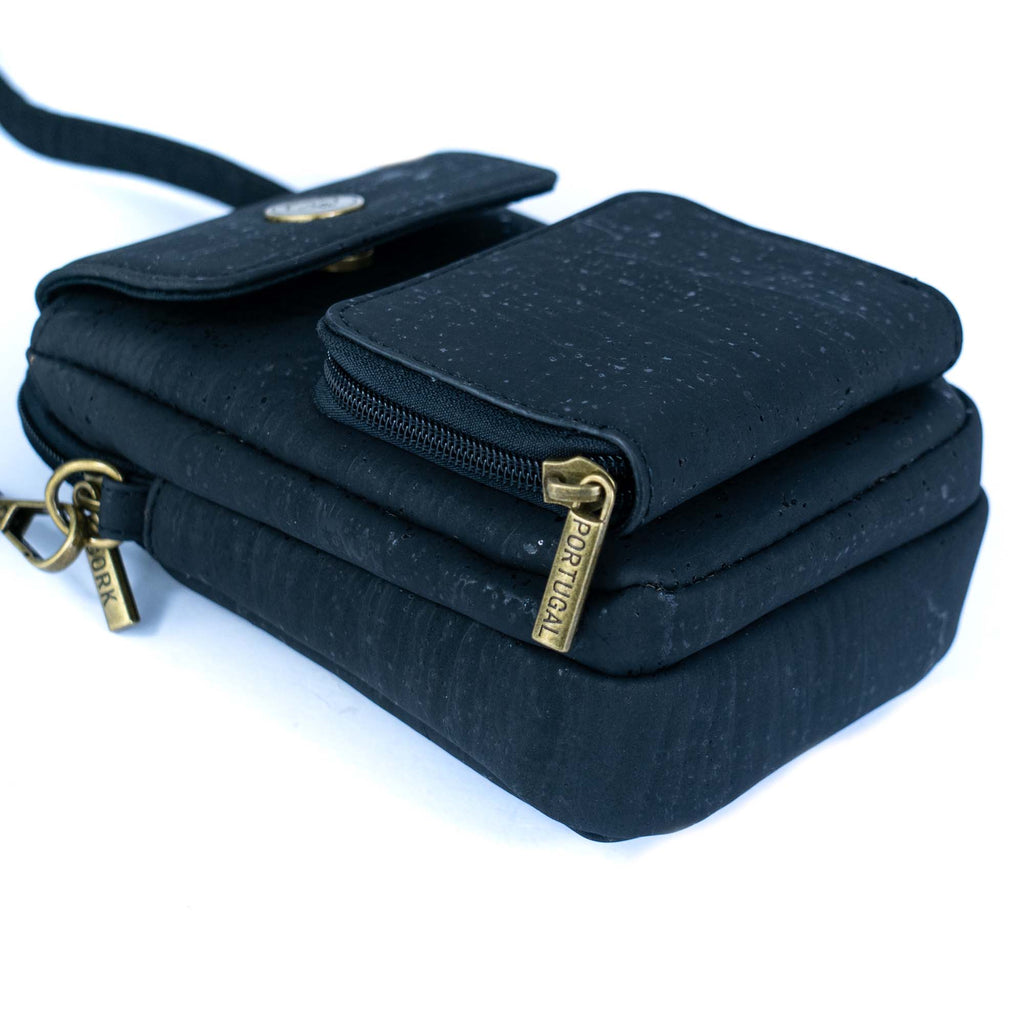 Cork Crossbody Phone Bag – Lightweight Vegan Sling Purse with Multi-Pockets BAG-2364