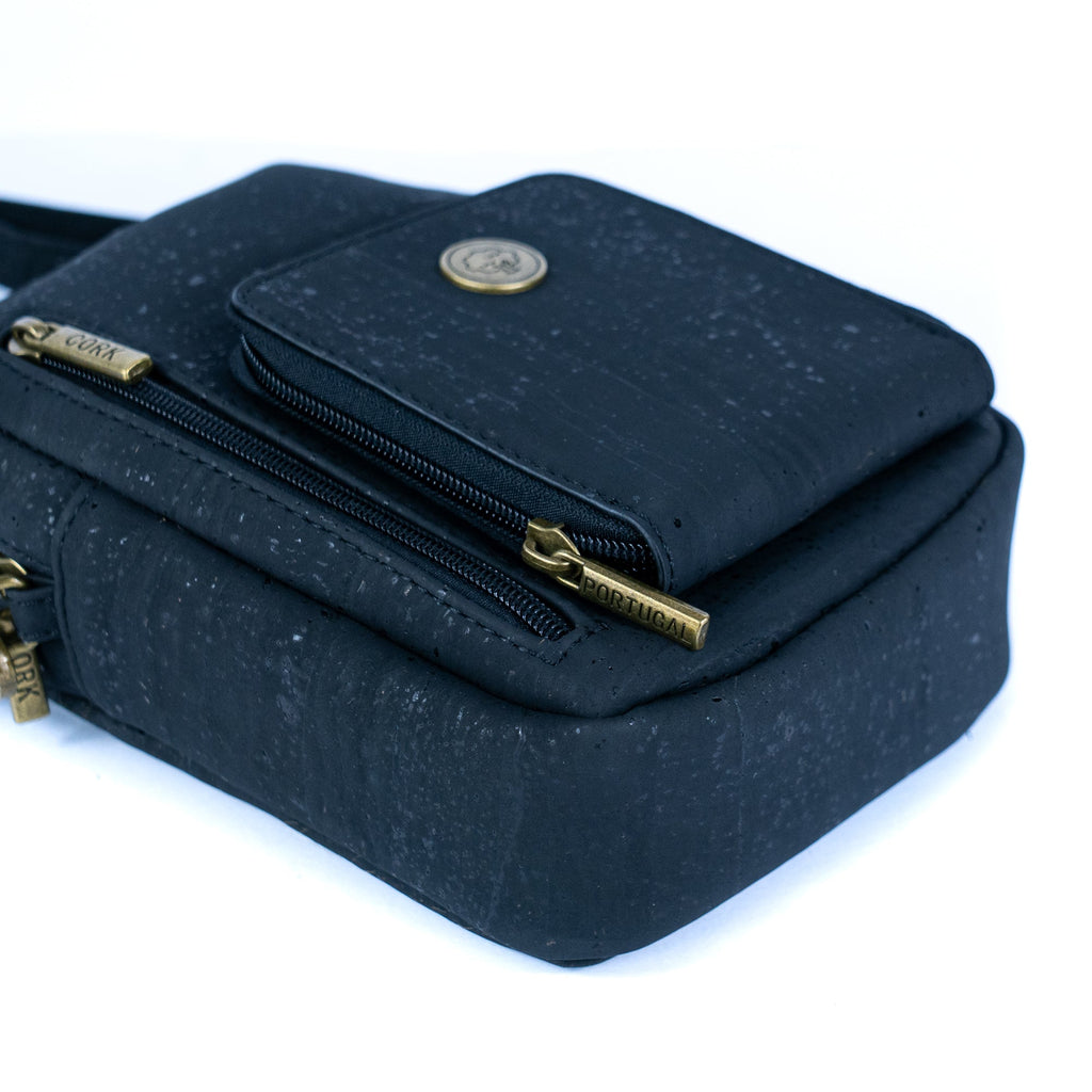 Cork Crossbody Phone Bag – Adjustable Vegan Shoulder Purse with Multi-Pockets BAG-2363