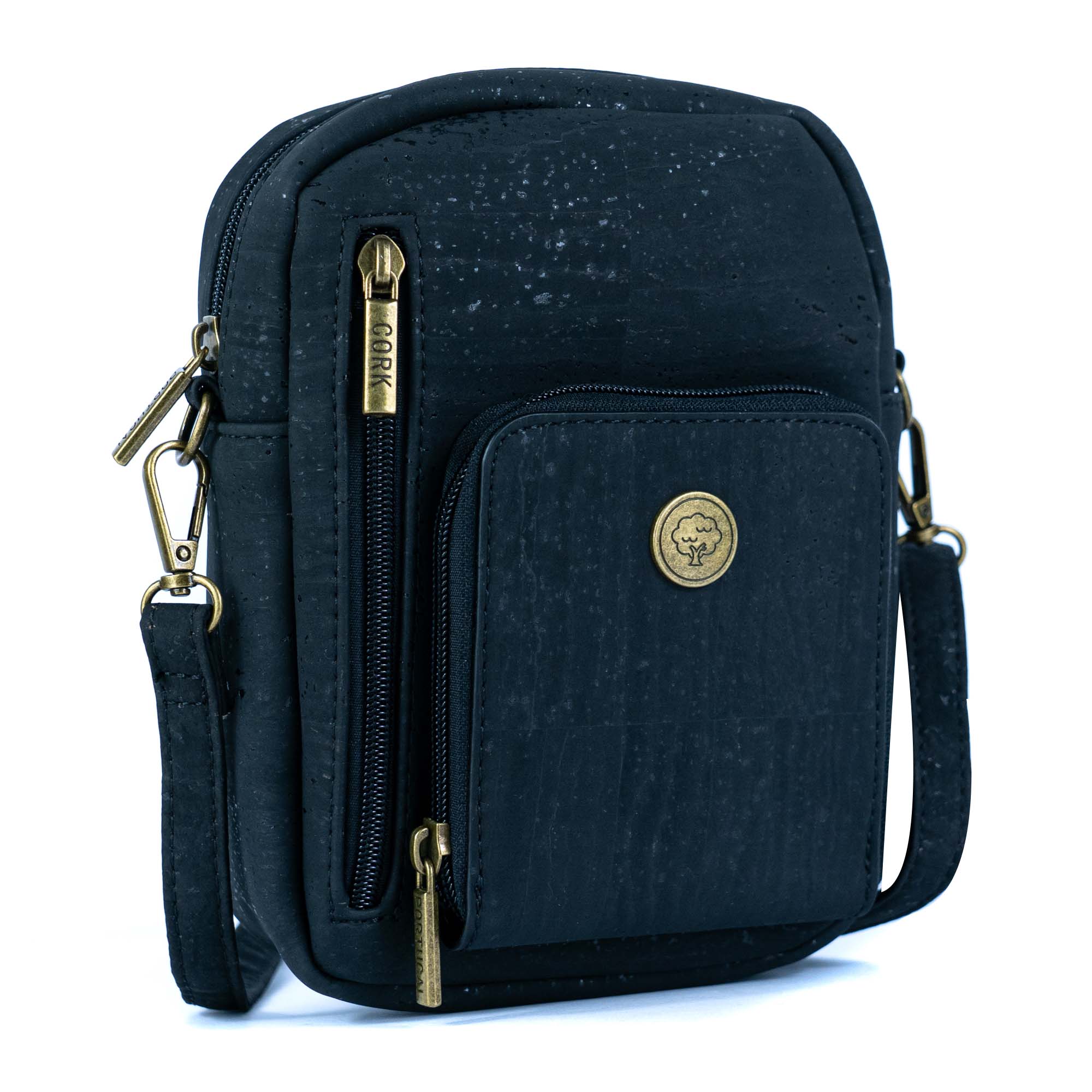 Cork Crossbody Phone Bag – Adjustable Vegan Shoulder Purse with Multi-Pockets BAG-2363