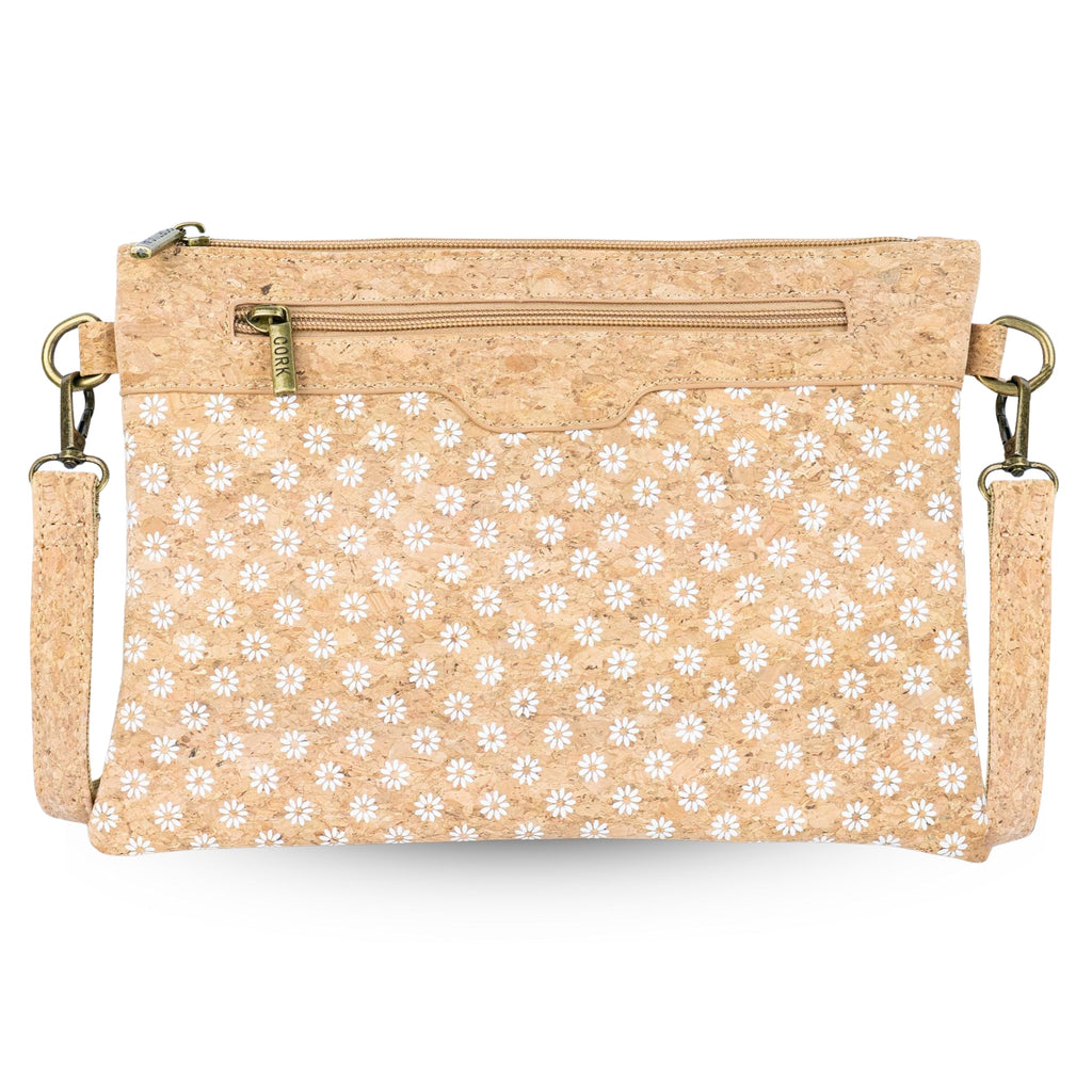 Corcho natural con diseño estampado - Bolso de bandolera y cartera de mano para mujer BAG-2248