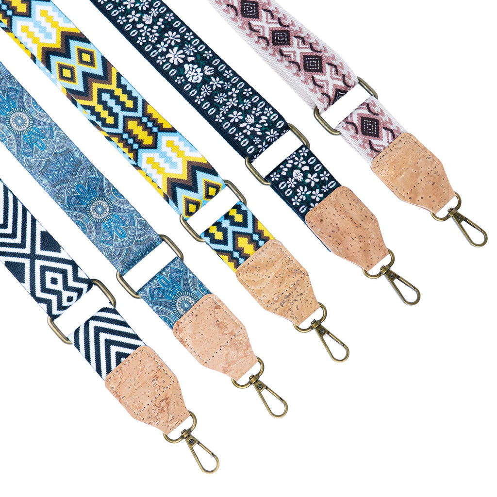Bolso Bandolera con Solapa de Corcho y Correa Intercambiable - Clutch Vegano BAGP-354