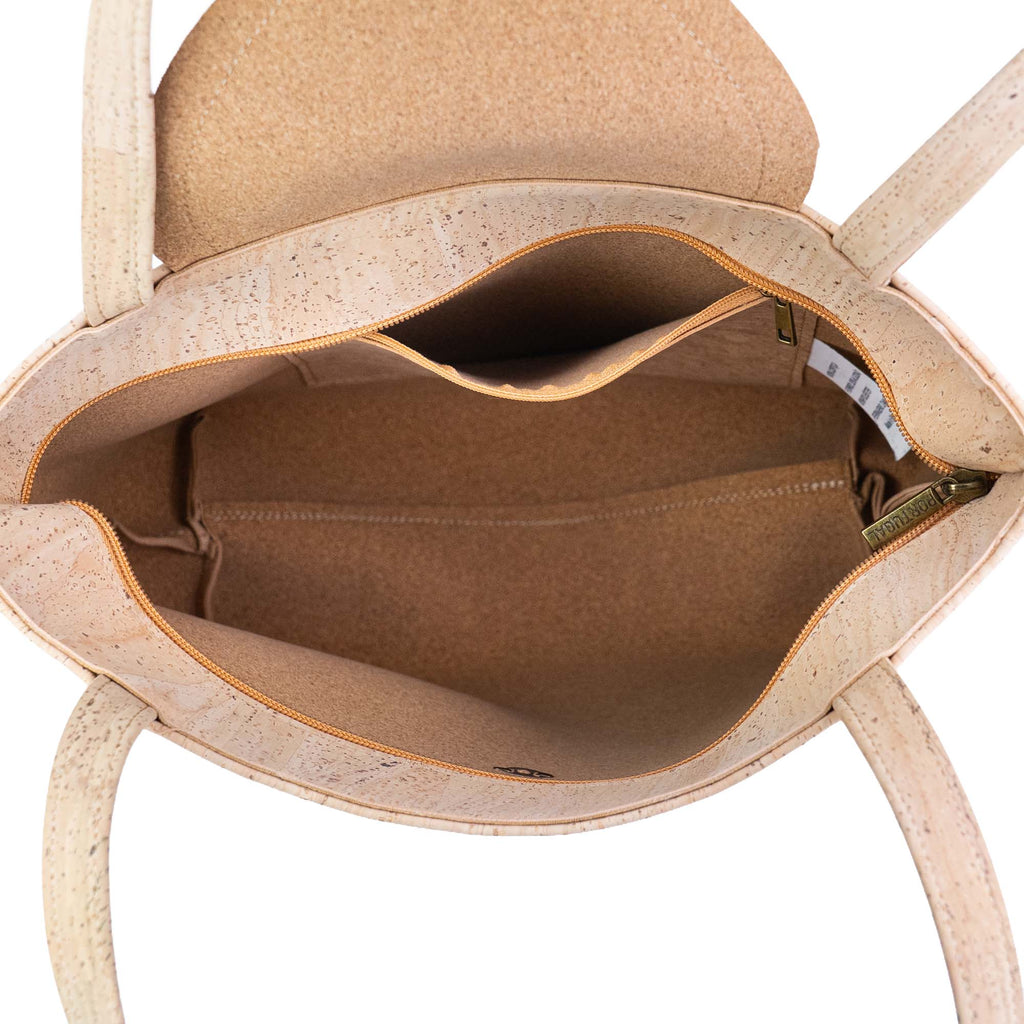 Cork Tote Bag with Heart – Eco-Friendly Vegan Shoulder Bag BAGP-358