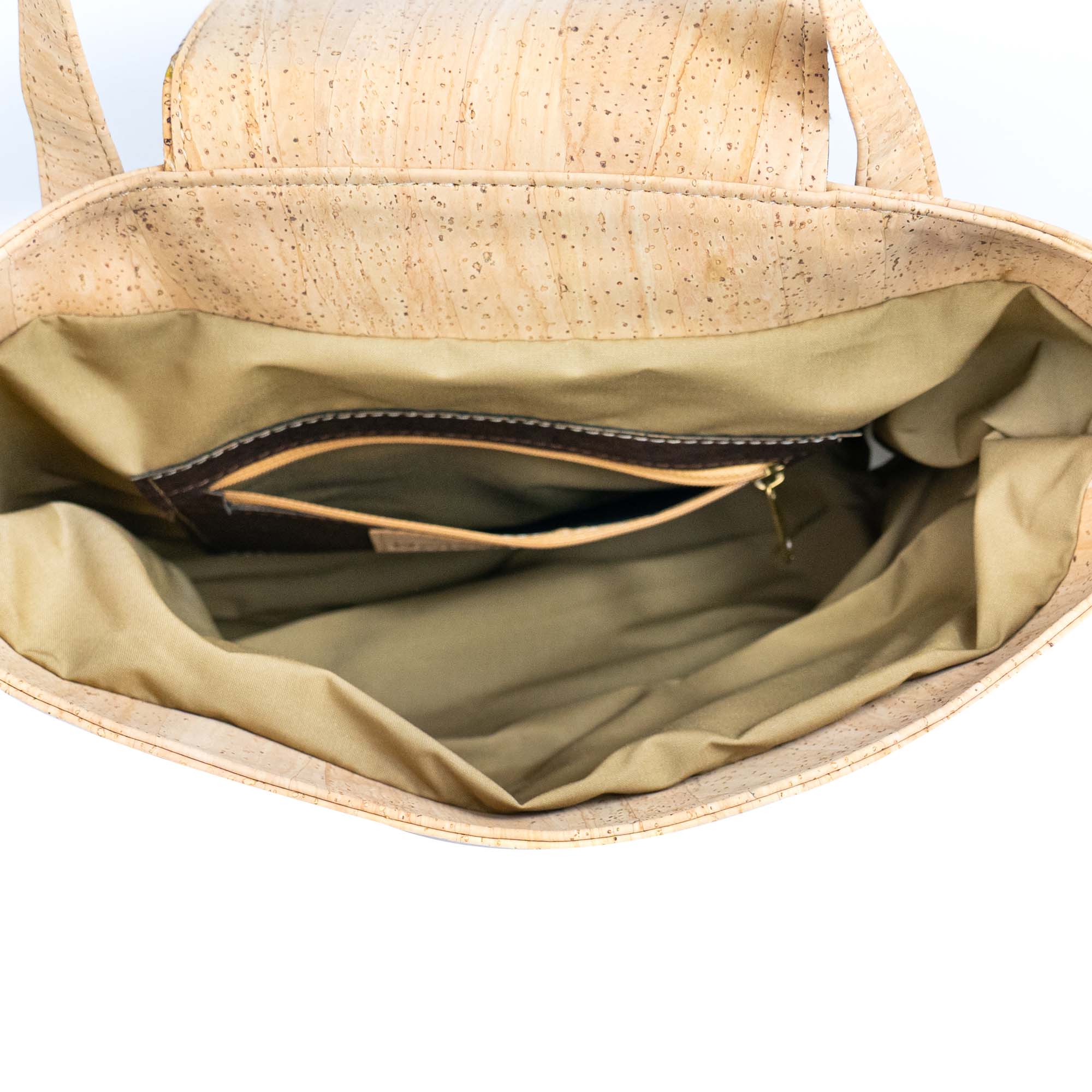 Cork Tote Bag with Geometric & Multicolor Design BAGP-325
