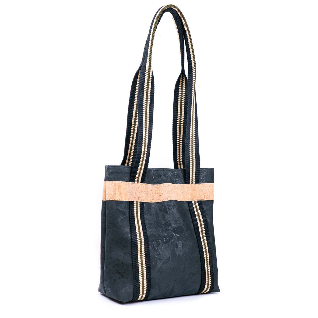 Bolso de hombro de mujer de corcho y cincha BAGP-297