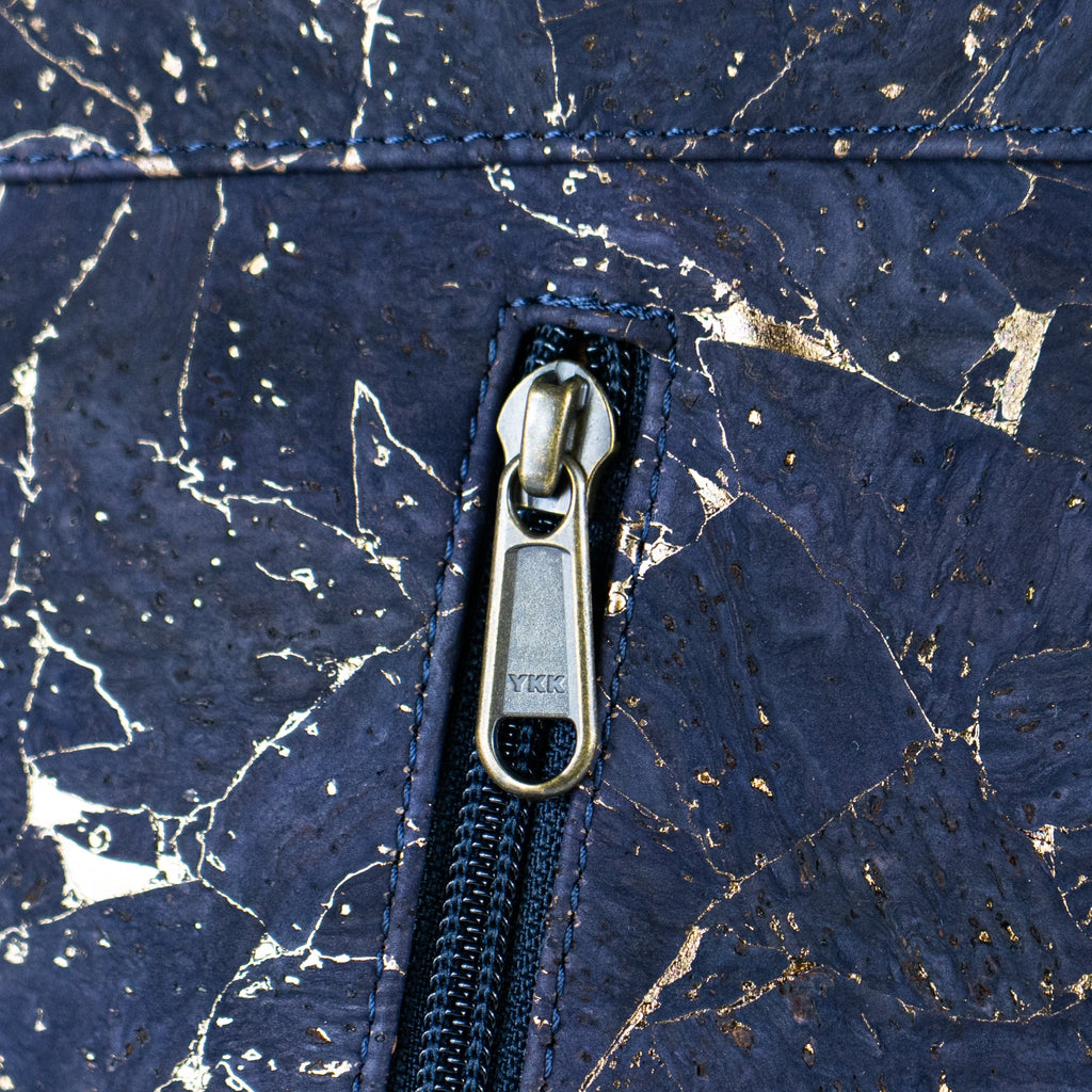 Bolso tote de corcho ecológico con estampado de mármol - Bolso de hombro de cuero vegano BAGP-340