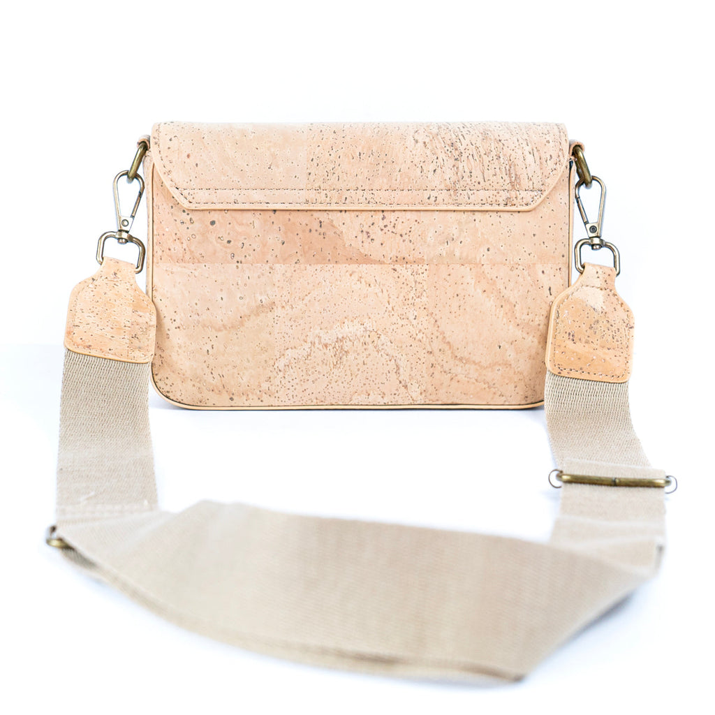 Bolso cruzado estructurado de corcho natural para mujer BDCS-BAG-2310