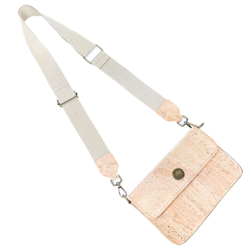 Bolso cruzado estructurado de corcho natural para mujer BDCS-BAG-2310