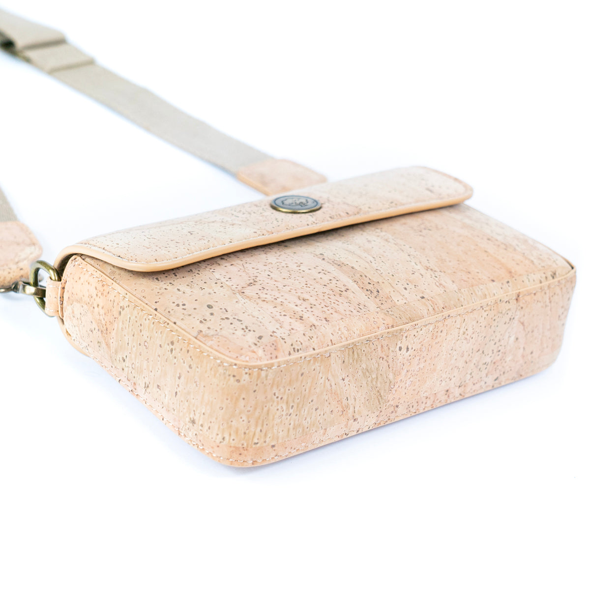 Bolso cruzado estructurado de corcho natural para mujer BDCS-BAG-2310