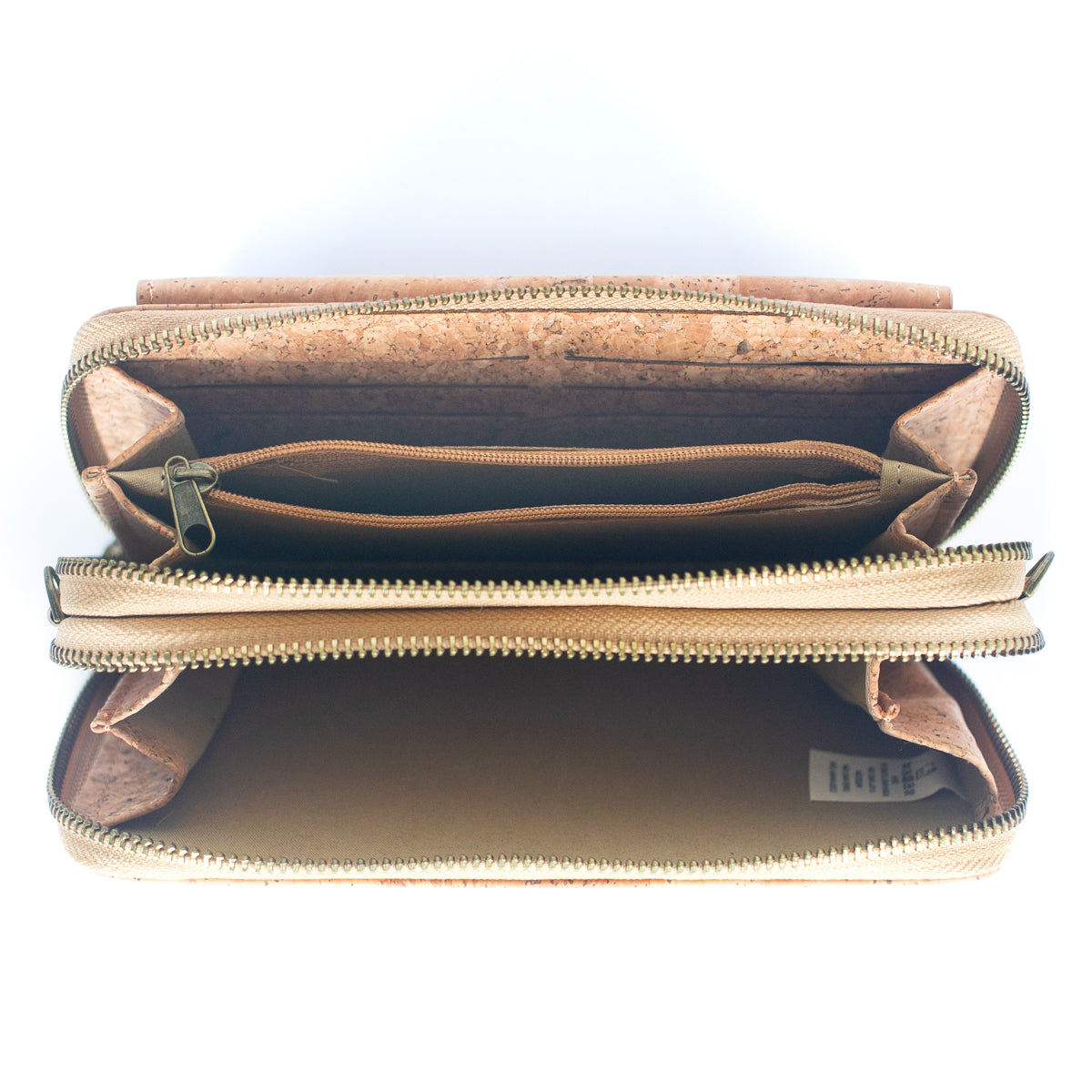 Bolso bandolera de corcho elegante con bolsillo delantero y monedero para teléfono móvil BAG-2271