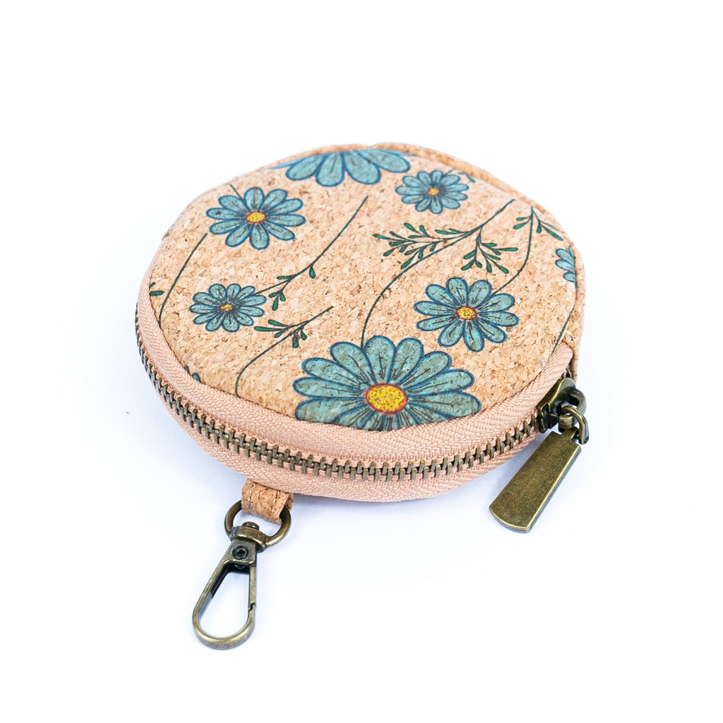 Damen-Handy-Etui aus Naturkork mit Aufdruck und abnehmbarem Münzbeutel BAG-2310